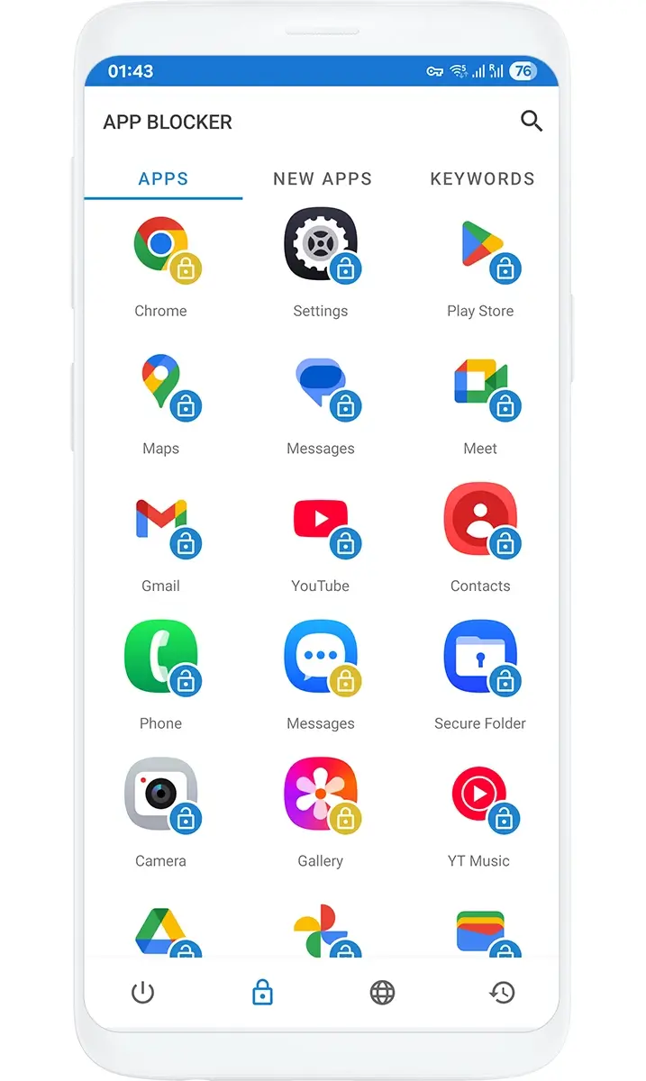 screenshot of App Blocker feature